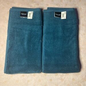 Simply Vera Vera Wang Dark Teal Hand Towels- Set of 2